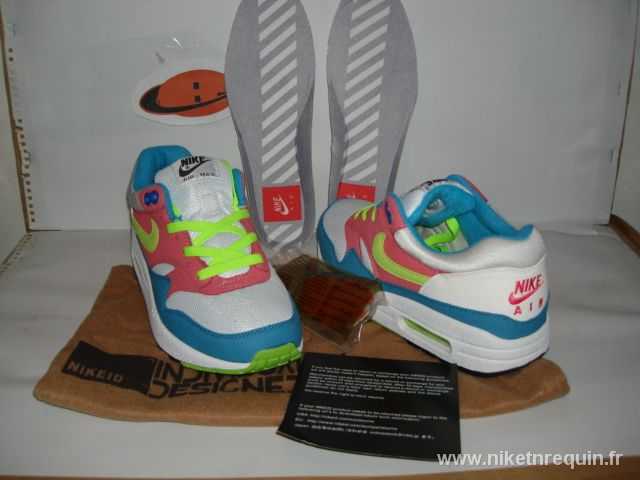 nouvelles Nike Air Max 87 blanc rose bleu vert chaussures pas cher de 36 a 40 41 a 46 (2)